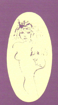 Roger Descombes,  Exposition Verlaine, Histoire d'O, Justine et Alice, 1976, 1976 - Carte d'invitation  pour  une exposition des dessins érotiques, Genève, 1976